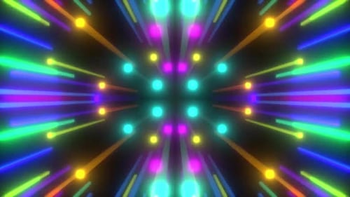 Colourful Lights Shiny Motion Background