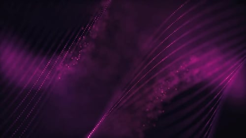 Abstract Glowing Particle Light Wave Flow Background