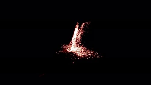 Glowing Spell Sparks Landing Effect