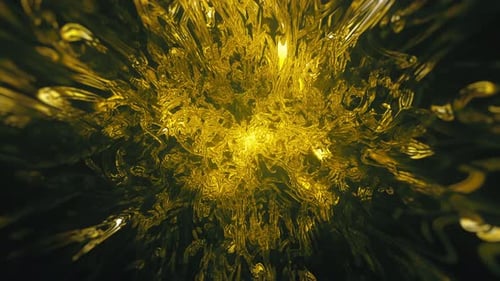 Patrón dinámico de hielo dorado brillante