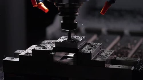 CNC cutting a piece of metal p3