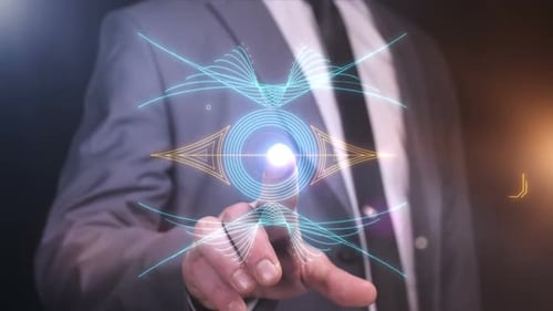 Virtual Panel With Infographics Of The Chatbot Based On Artificial Intelligence