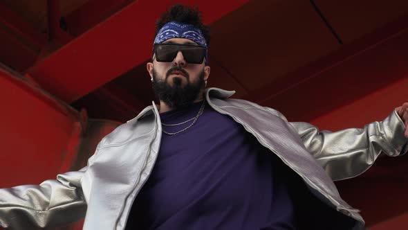 Swaggy Rapper Street Gestures, Lifestyle Stock Footage ft. rapper & man ...