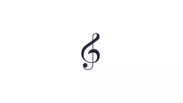 Treble Clef Icon Animation, Elements Motion Graphics ft. alpha channel ...