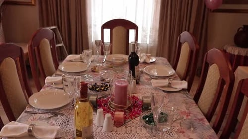 Elegant Dining Table Setting for a Celebration