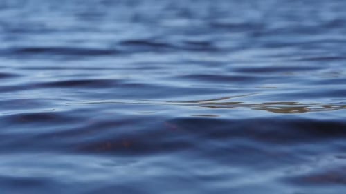Peaceful and Soft Lake Wave Texture Slow Motion