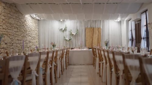 Elegant Wedding Reception Hall Decoration for Special Event