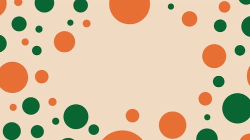 Animated Geometric pattern or background. Abstract moving shapes background, vintage retro colors