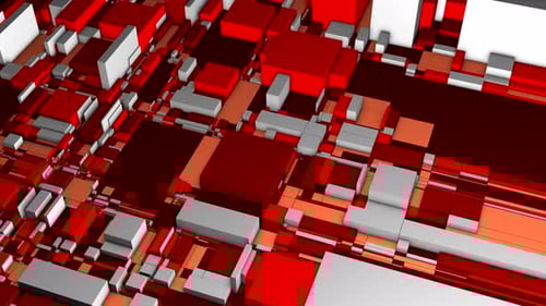 Background of 3d Scheme with Squares