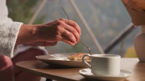 Delicious Breakfast in a Relaxing Morning Setting