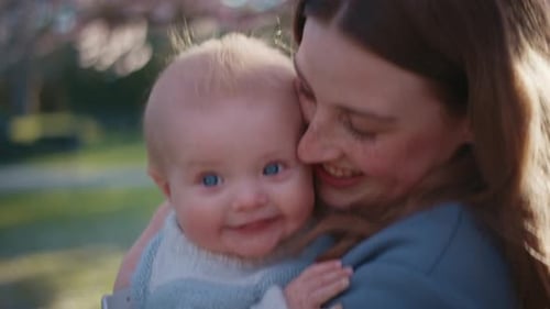 Mother Showing Affection To Her Child