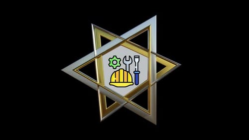 3D Golden Star Shape Reveals a Custom Image or Logo