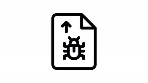 animation d'icônes de ligne de fichier