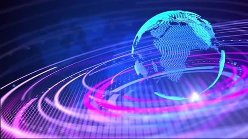 Graphical Modern Digital World News Studio