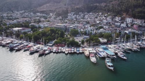 Awesome aerial view of Fethiye in Turkey