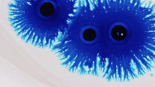 Ink Drops And Spread On White Surface 18