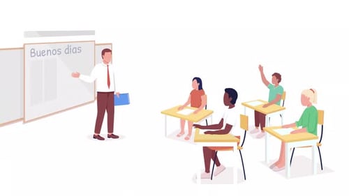 Animated Spanish Language Lesson