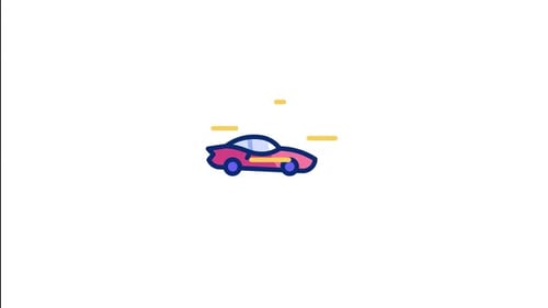 Supercar Animated Icon