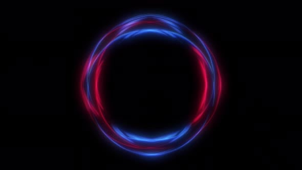 Circle energy effect. Abstract Swirl ring and energy. Circle Neon ...