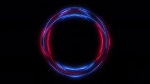 Circle energy effect. Abstract Swirl ring and energy. Circle Neon energy ring. Space energy hole.