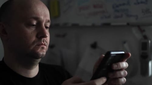 Creative Journaling: Man Working from Home Office