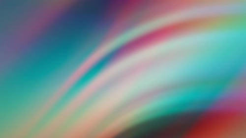 Abstract Chromatic Iridescent Fractal Background Loop