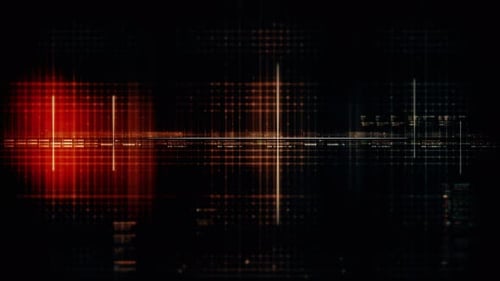 Futuristic Screen Display Data Matrix Simulation Background 09