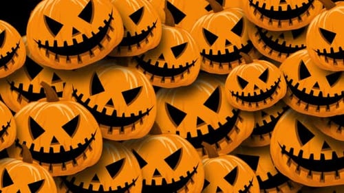 Halloween-Kürbis-Übergang Alpha