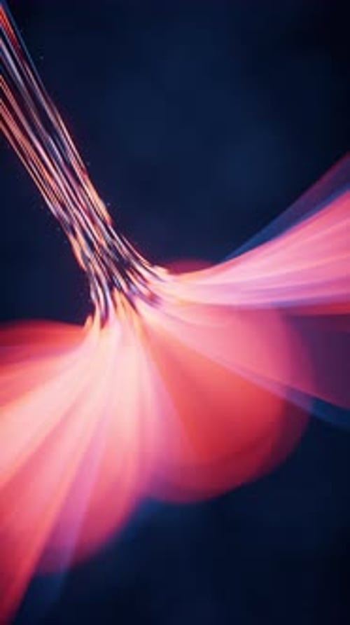 Flowing curves with glowing neon lines