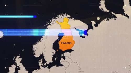 Mapa de noticias de Hud de Finlandia
