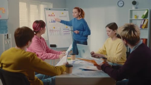 Young Professionals in a Bright Office Presentation