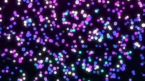 Animated Glowing Blue Purple Pink Bokeh Lights Background