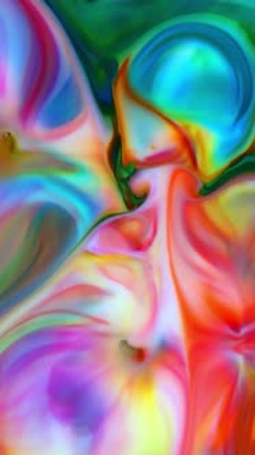 Colorful Abstract Swirls in a Fantasy World