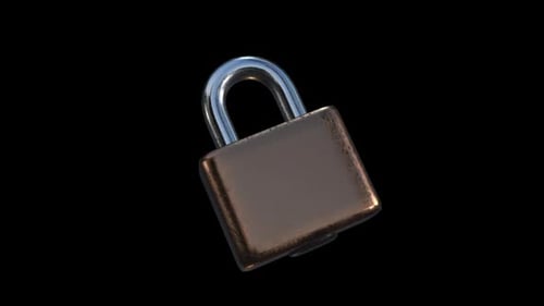 Lock Icon 3 D Model