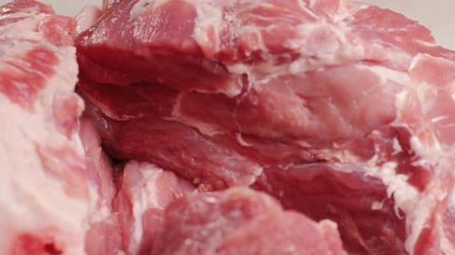 Close Up of Raw Pork Meat