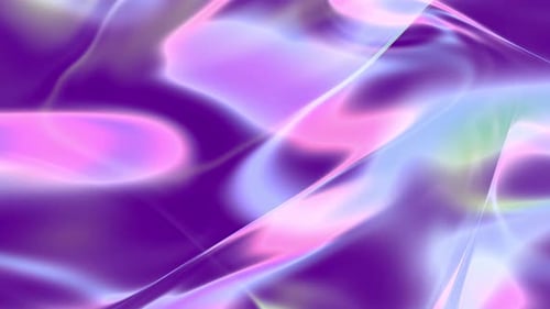 Abstract Holographic Liquid Flow Background Animation