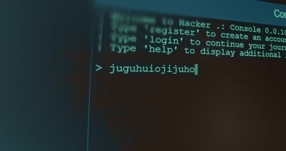 Terminal Interface of Hacking Program, Technology Stock Footage ft ...