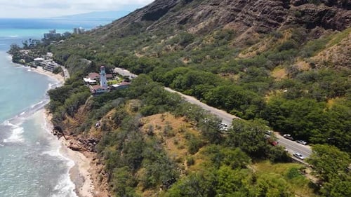 Drone Footage of Hawaii, Oahu. Full HD
