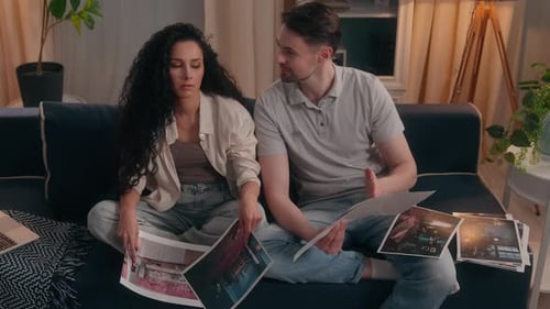 Multiracial Couple Multiethnic Caucasian Man Male Guy Husband with Hispanic Woman Female Girl Wife