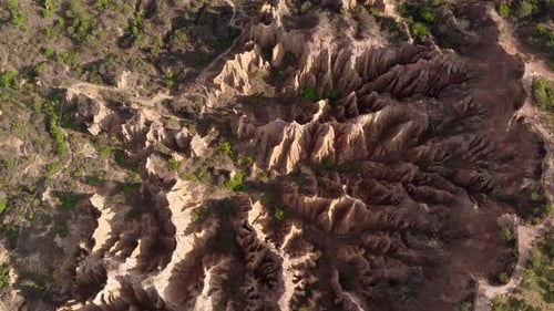 Flowing erosion landform in Yunnan, China