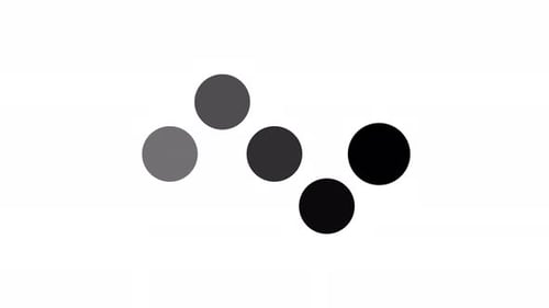 Creative dot animated loading motion graphic alpha channel loop video design