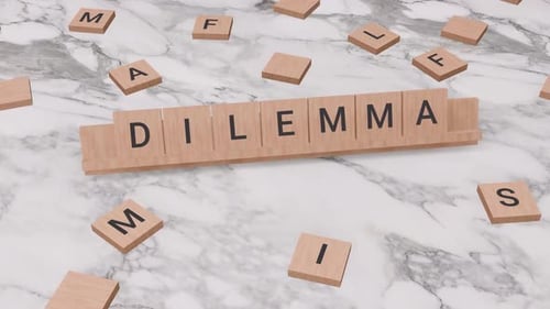 DILEMMA word on scrabble