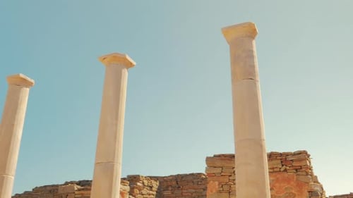 La maison de Dionysos sur l'île grecque de Délos