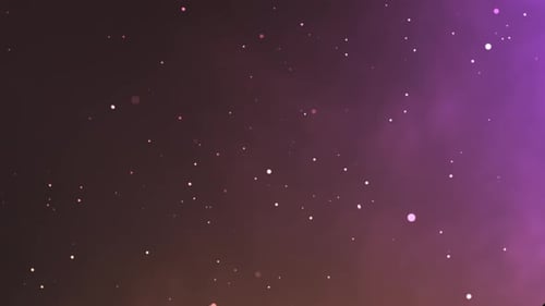 Abstract Space Nebula Background with Glowing Particles