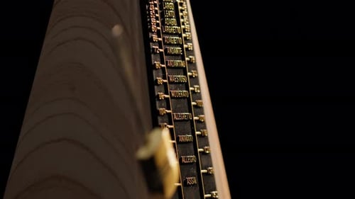 Ticking Metronome Pendulum Close Up