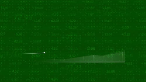 Growth Bar Chart with Green Overlay.