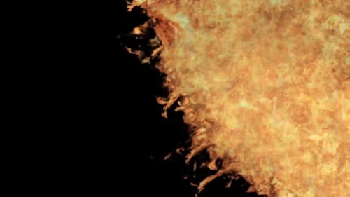 Intense Realistic Fire Burst Transition Element
