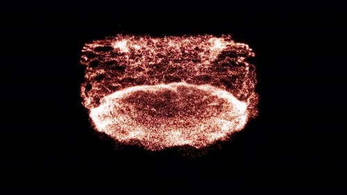 Abstract Energetic Particle Burst Logo Reveal Animation