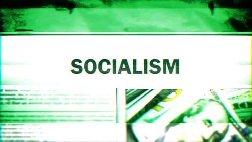 Socialism Word Glitch Effect Text Highlight