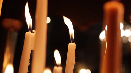 Candles close up